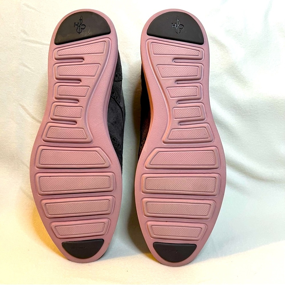 Cole Haan Lunargrand Gray and Pink Wingtip Oxford Shoes - Women’s - Picture 9 of 10
